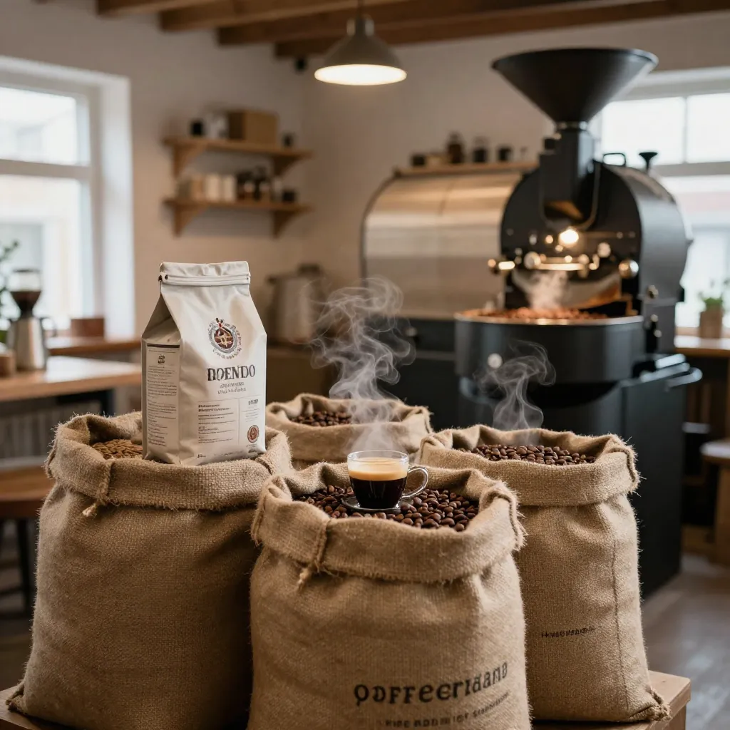 Organic coffee roasting process